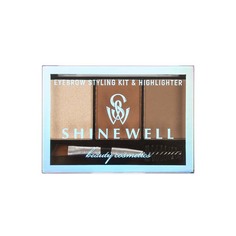 Набор для бровей Shinewell Eyebrow Styling Kit & Highlighter т 01