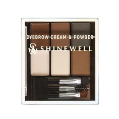 Набор для бровей Shinewell Eyebrow Cream & Powder т 02