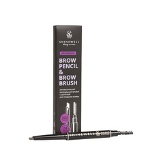 Автоматический карандаш для бровей Shinewell Brow pencil & Brow Brush т 04