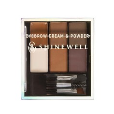 Набор для бровей Shinewell Eyebrow Cream & Powder т 01