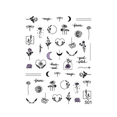 Наклейки для ногтей Krimle Слайдер-дизайн 501