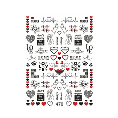 Наклейки для ногтей Krimle Слайдер-дизайн 470