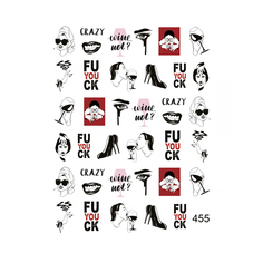 Наклейки для ногтей Krimle Слайдер-дизайн 455