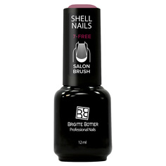Гель-лак Brigitte Bottier Shell Nails тон 984 светло-бордовый с мелкими блестками, 12мл
