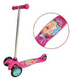 Самокат трехколесный 1 Toy Barbie Т57618 розовый 1toy