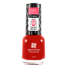 Лак с гелевым эффектом Brigitte Bottier Gel Formula тон 10 насыщенно-красный, 12 мл