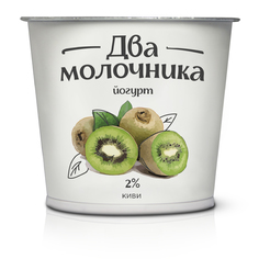 Йогурт Два молочника киви 2% 140 г