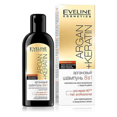 Eveline, Шампунь Argan + Keratin, 150 мл