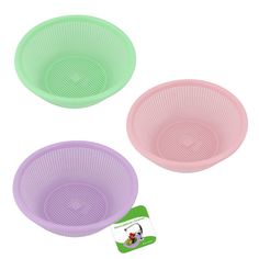 Мультидом Миска-дуршлаг "Сеточка" 19*6см 3цв YM11-112