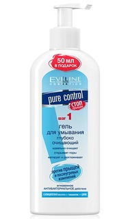 Гель для умывания Eveline Pure Control против прыщей 200 мл
