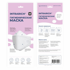 Гигиеническая маска одноразовая INTRARICH р.М 1 шт. белая