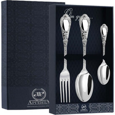 Набор столовый "Фамильный" (3 предмета ложка + Вилка + ложка чайная) АргентА