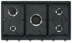 Встраиваемая варочная панель газовая Smeg SRV 896 AOGH Black