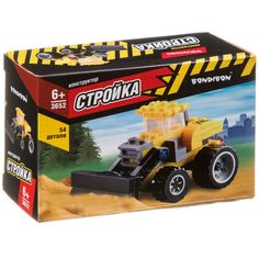 Конструктор Bondibon "Стройка. Бульдозер", 54 детали