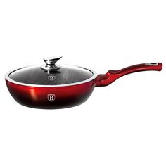 Сковорода Berlinger Haus "Metallic Line Black-burgundy" 24см с крышкой