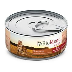 Влажный корм для кошек BioMenu Adult , профилактика МКБ, ягненок, 24шт, 100г