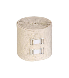 Бинт Lauma эластичный высокорастяжимый с металлическим фиксатором 5 м х 10 см