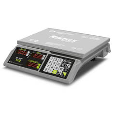 Весы торговые настольные M-ER 326 AC-15.2 "Slim" LED Белые Mertech