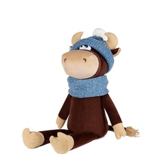Мягкая игрушка Maxitoys Бычок Василий в Шарфе и Шапке, 23 см MT-MRT022005-23