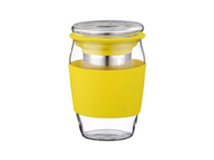 Заварочный стакан с крышкой 0,5л Peterhof PH-10038 желтый