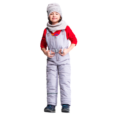 Полукомбинезон детский BOOM цв.серый ,р.98