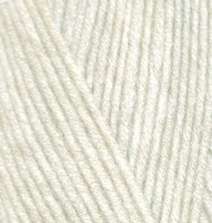 Пряжа для вязания Alize LanaGold 800 5 шт. по 100 г 800 м цвет 001 кремовый