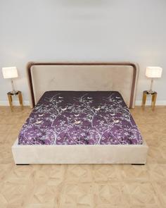 Простыня на резинке, бязь "Всё себе"Вечерний сад 140х200