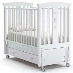 Кроватка Nuovita Fasto Swing маятник продольный bianco белый