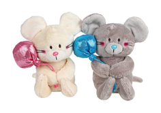 Мягкая игрушка животное Fluffy Family Мышонок Мики с шариками 681594