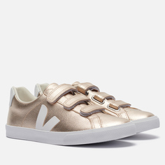 Кроссовки женские VEJA 3-Lock Leather золотистые 41 EU