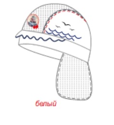 Бандана детская Чудо-кроха цв.белый ,р.40-42