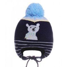 Шапка детская Чудо-кроха цв.синий ,р.46-48