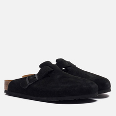 Шлепанцы мужские Birkenstock Boston Suede черные 45 EU