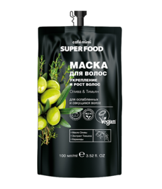 Маска для волос Cafe Mimi Super Food Укрепление и рост волос Олива и Тимьян 100 мл