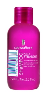Шампунь Lee Stafford Poker Straight Shampoo Mini для выпрямления волос, 75 мл