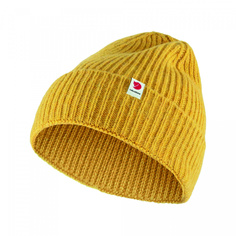 Шапка бини унисекс Fjallraven Logo Tab Hat желтая