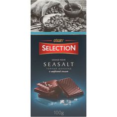 Плитка ОКей Selection темный шоколад с морской солью 100 г
