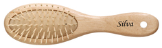 Щетка для волос SILVA на подушке деревянная компакт с пластиковыми зубьями