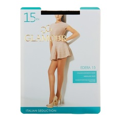 Колготки Glamour "Edera 15" nero, размер 3