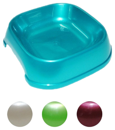 Одинарная миска для кошек и собак HOMEPET, пластик, в ассортименте, 0.2 л