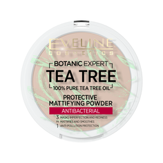 Пудра для лица Eveline Botanic Expert тон 002 ivory/слон.кость матир.антибакт. 3в1, 9г