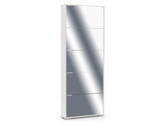 Обувница Вентал VIVA 5; белый/зеркало