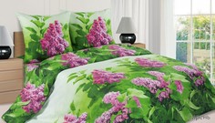 Постельное белье 1,5 (нав.70x70) Поэтика Сирень Ecotex