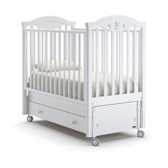 Кроватка Nuovita Lusso Swing маятник продольный bianco белый