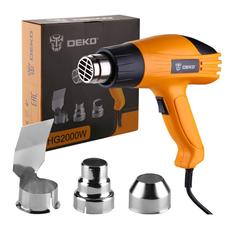 Строительный фен DEKO HG2000W, 2000Вт, 2 скорости, защита от перегрева 063-4166