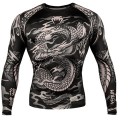 Рашгард Venum Dragons Flight Black/Sand L/S