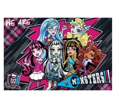 Подкладка на стол Monster High для лепки и рисования А3