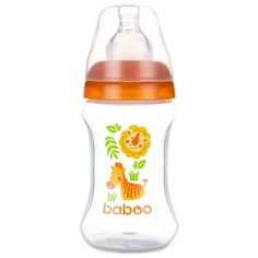 Бутылочка Baboo Safari, с рождения, 150 мл, оранжевый