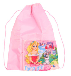 Мешок для обуви Профпресс Принцесса и заяц, розовый