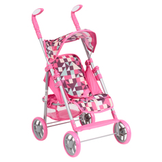 Коляска для кукол Melogo/melobo Треугольники, фиолетовый